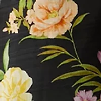 Women's Floral Split Neck Dress