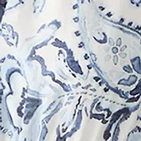 Women's Off Shoulder Tiered Paisley Dress