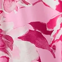 Women's Flutter Sleeve Tie Waist Floral Dress