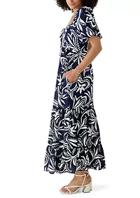 Women's Puff Sleeve Sweetheart Neck Dress