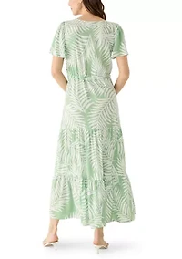 Women's Tie Waist A-Line Dress