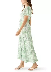 Women's Tie Waist A-Line Dress