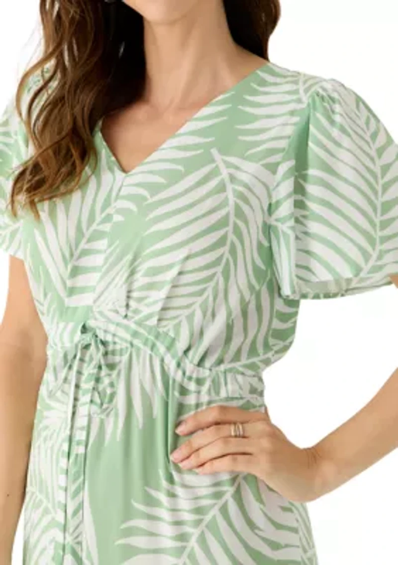 Women's Tie Waist A-Line Dress
