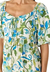 Women's Short Sleeve Sweetheart Dress