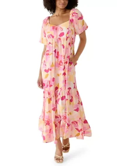 Women's Sweetheart Neck Floral Dress
