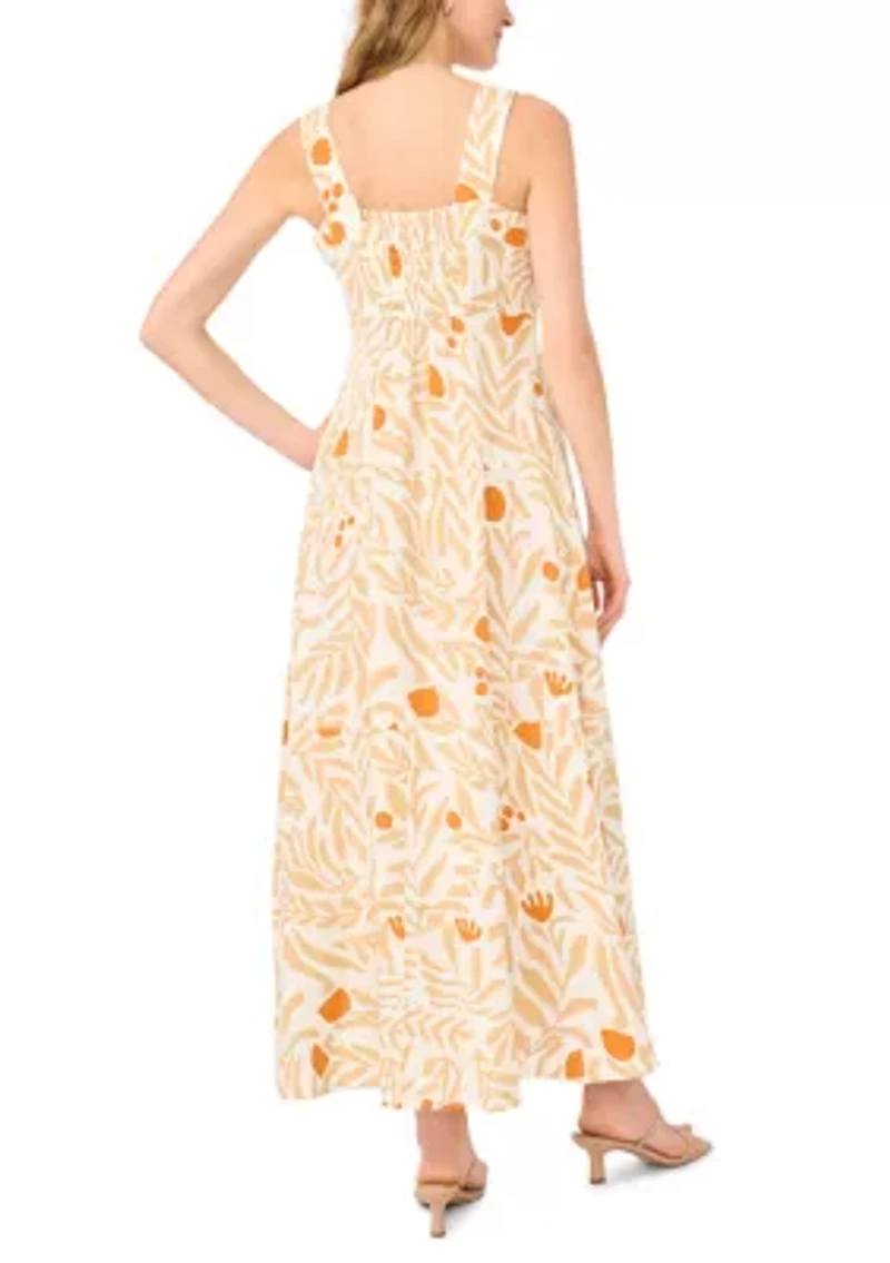 Women's Sleeveless Square Neck Dress
