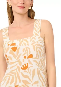 Women's Sleeveless Square Neck Dress