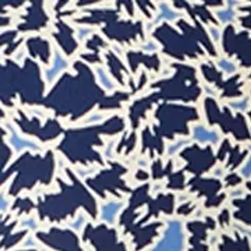 Women's Ruffle Sleeve Printed Split Neck Blouse