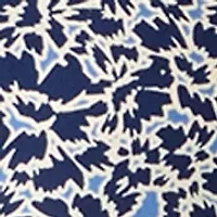 Women's Ruffle Sleeve Printed Split Neck Blouse