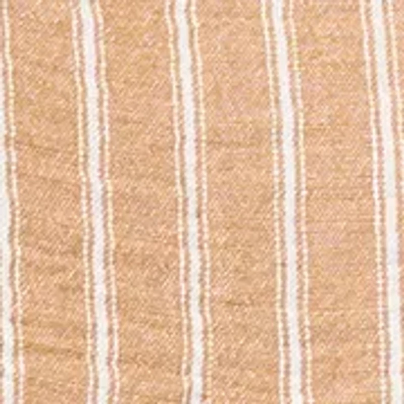 Women's Sleeveless Striped Linen Peplum Top