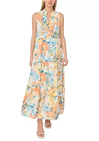 Women's Sleeveless Floral Dress