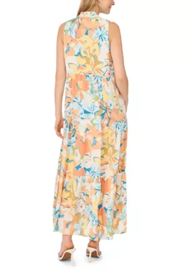 Women's Sleeveless Floral Dress