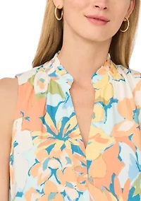 Women's Sleeveless Floral Dress