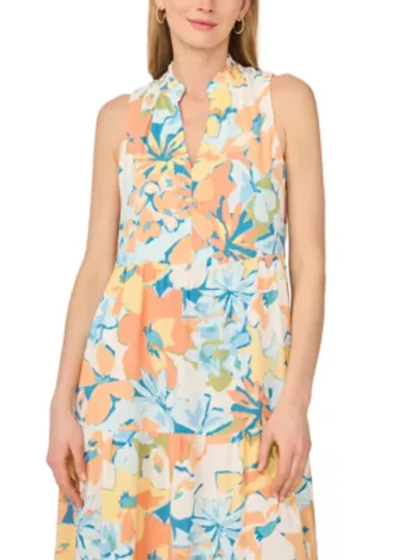 Women's Sleeveless Floral Dress