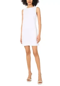 Women's Sleeveless A-Line Eyelet Dress