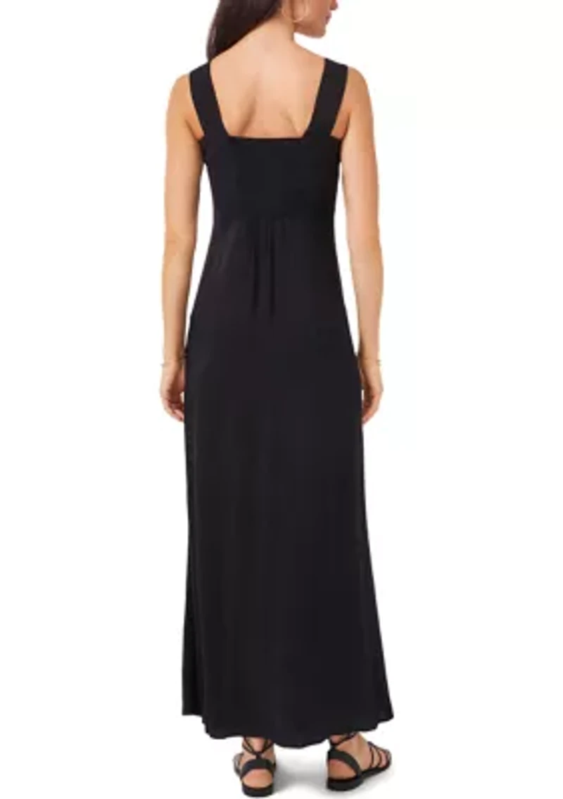 Women's Paneled Challis Tank Dress