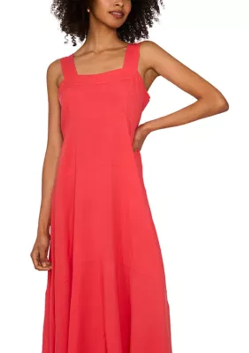 Women's Paneled Challis Tank Dress