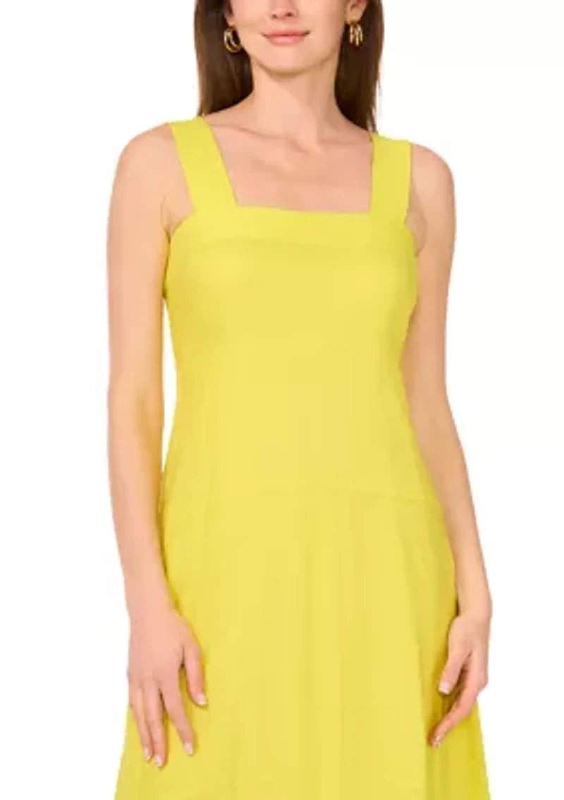 Women's Paneled Challis Tank Dress