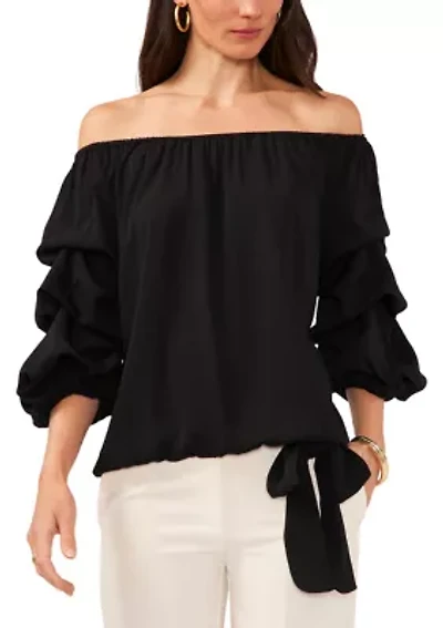Women's Off the Shoulder Cha Sleeve Blouse