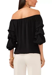 Women's Off the Shoulder Cha Sleeve Blouse
