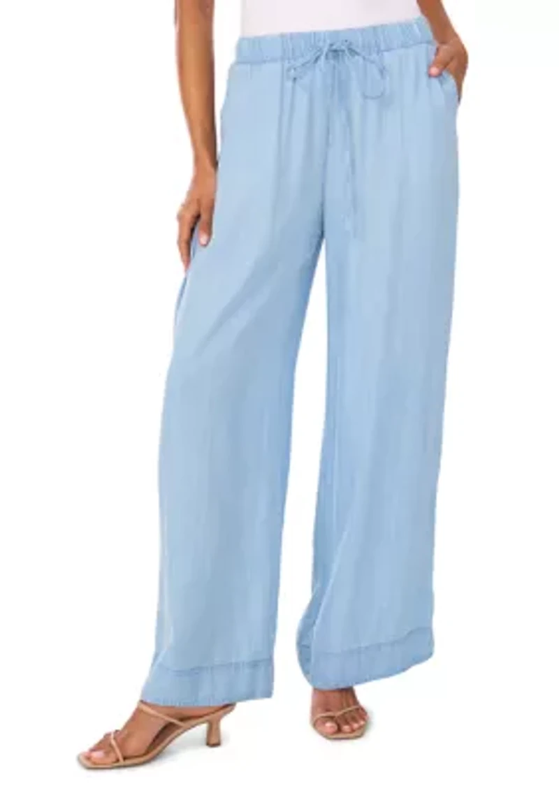 Women's Wide Leg Tencel Pants
