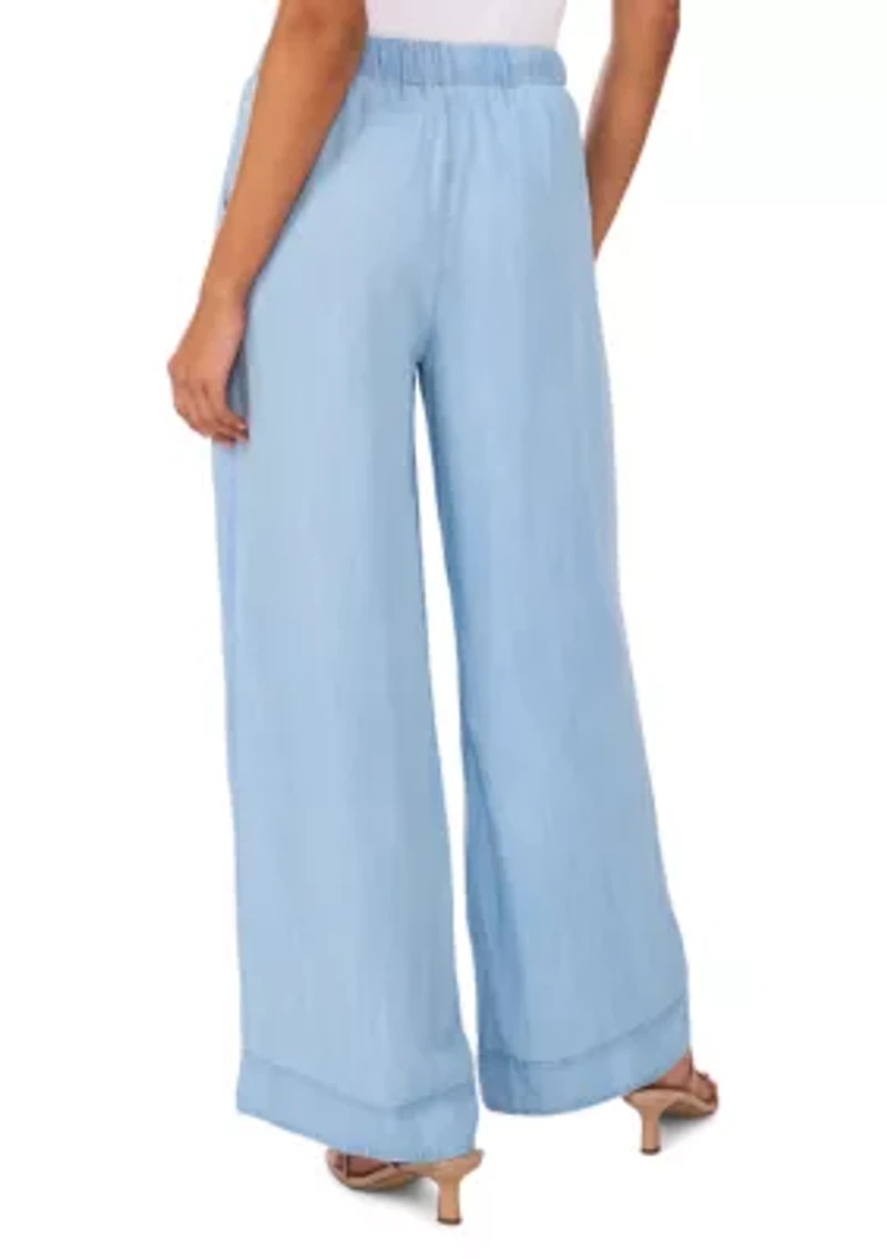 Women's Wide Leg Tencel Pants