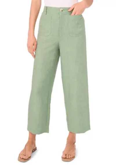 Women's Wide Leg Twill Cropped Pants