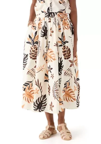 Women's Pull On Printed A-Line Skirt