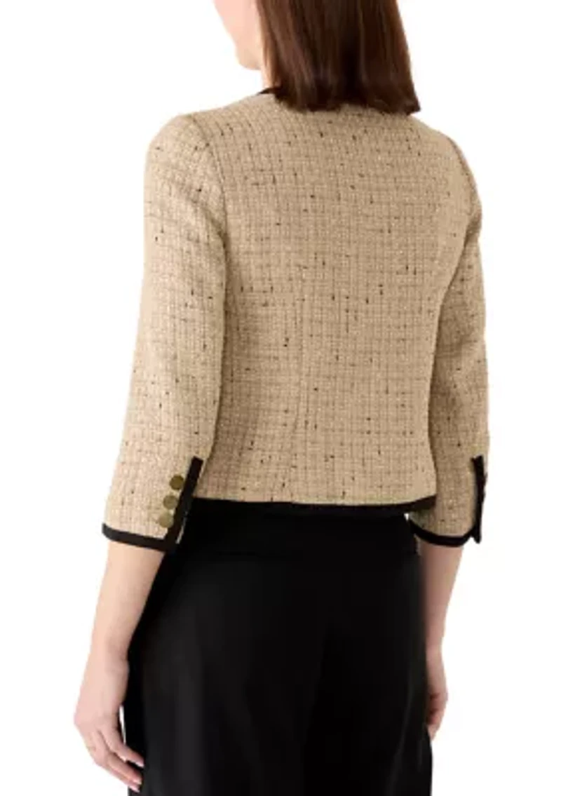 Women's Long Sleeve Tweed Jacket