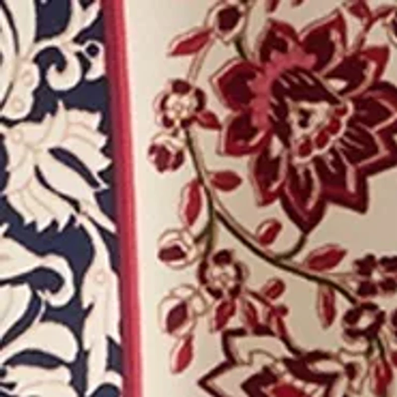 Women's Floral Border Top