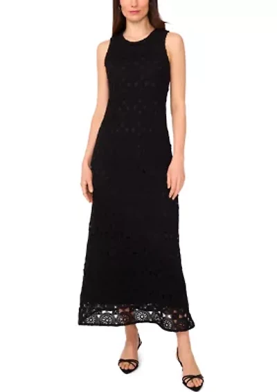 Women's Sleeveless Crochet Dress