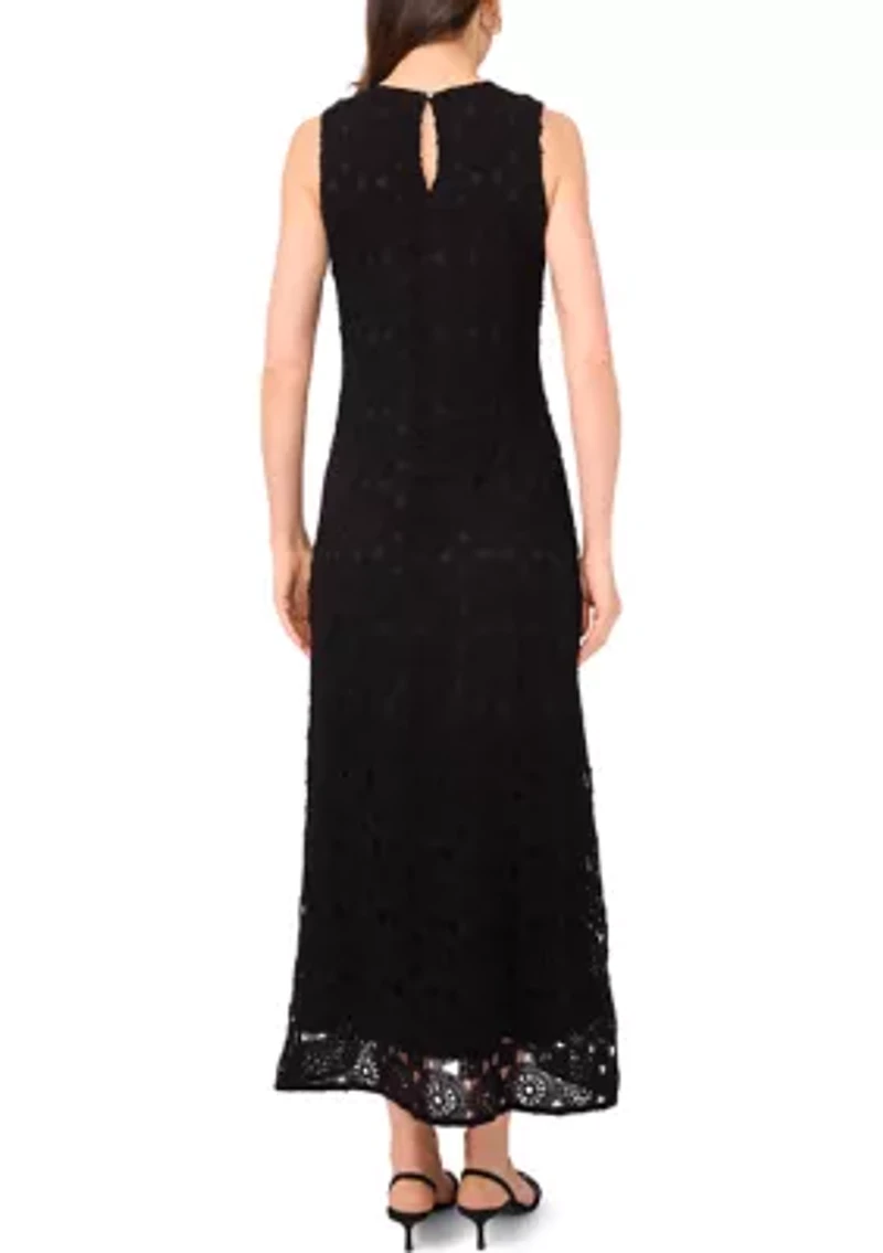 Women's Sleeveless Crochet Dress
