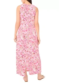 Women's Sleeveless Floral Printed Dress