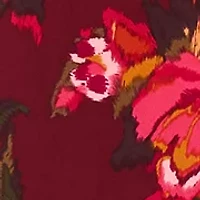 Women's Short Sleeve Crew Neck Floral Maxi Dress