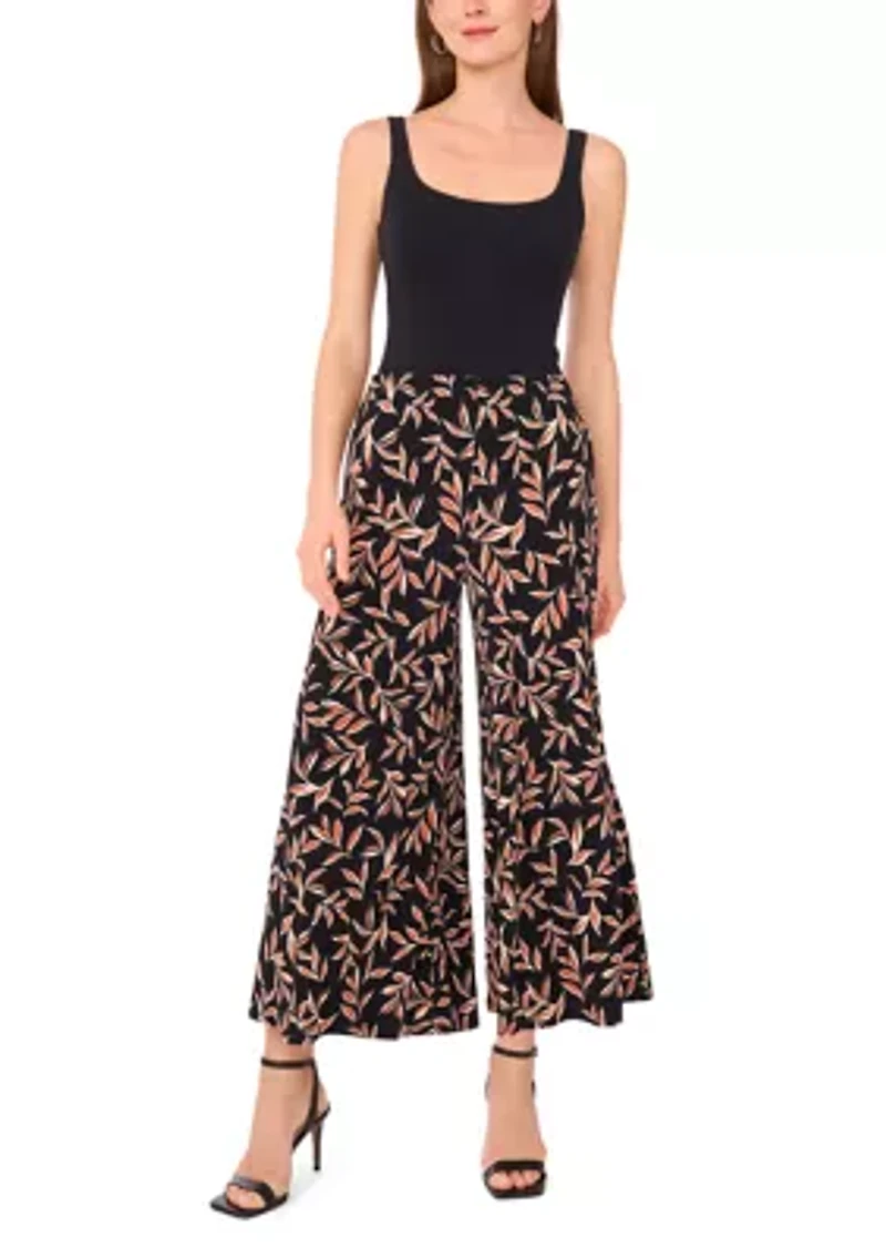 Women's Printed Flared Leg Pants