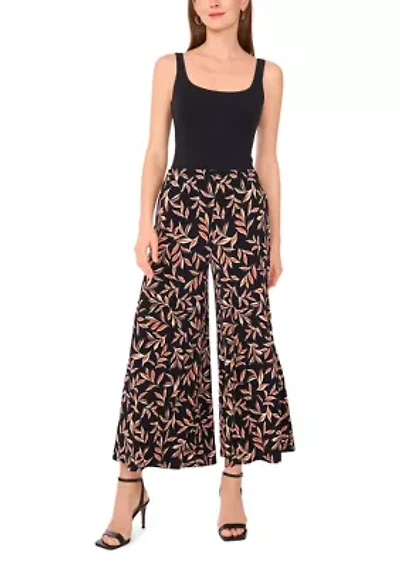 Women's Printed Flared Leg Pants