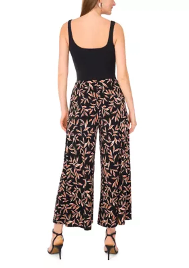 Women's Printed Flared Leg Pants