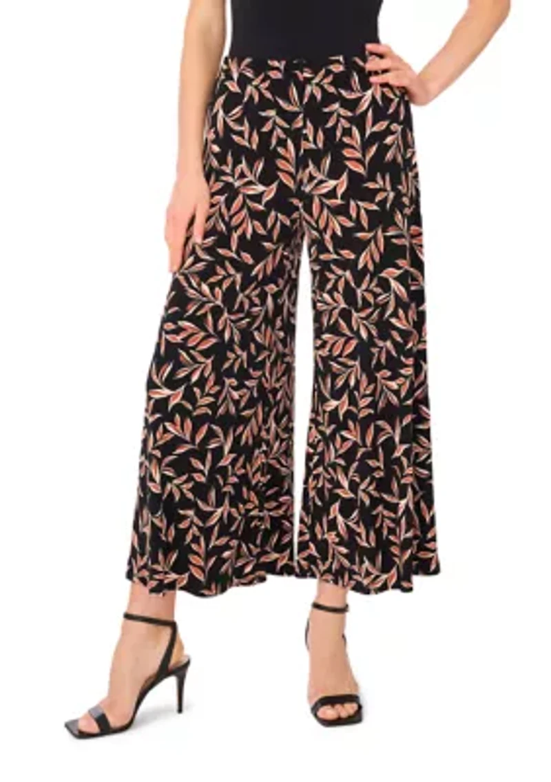 Women's Printed Flared Leg Pants