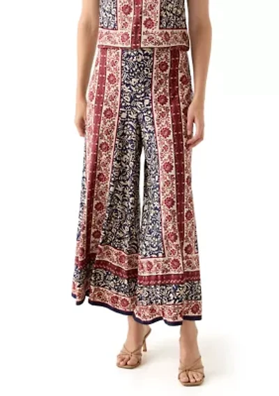 Women's Border Floral Pants