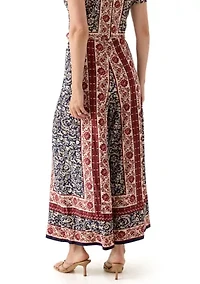 Women's Border Floral Pants