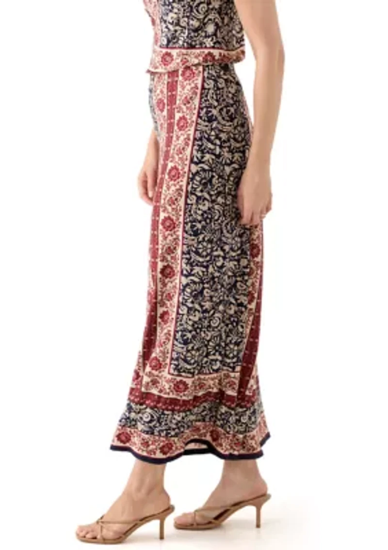 Women's Border Floral Pants