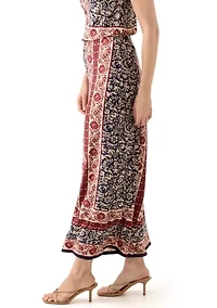 Women's Border Floral Pants