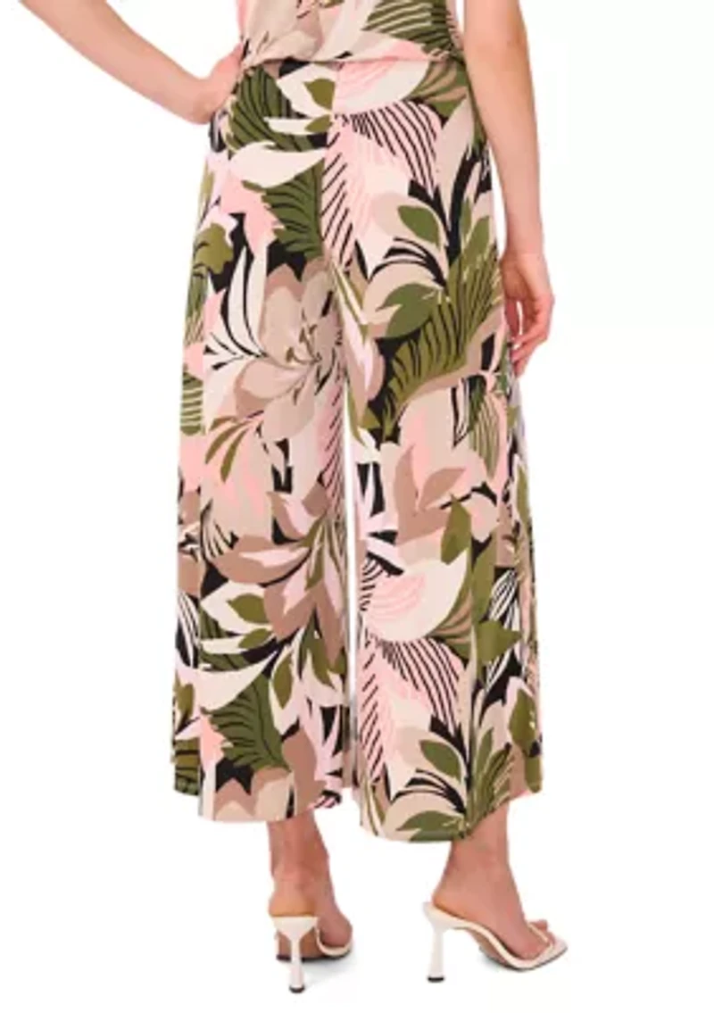 Women's Pull On Tropical Floral Pants