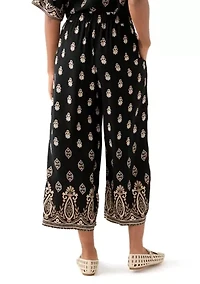 Women's Printed Pull On Pants