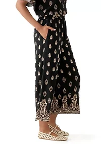 Women's Printed Pull On Pants