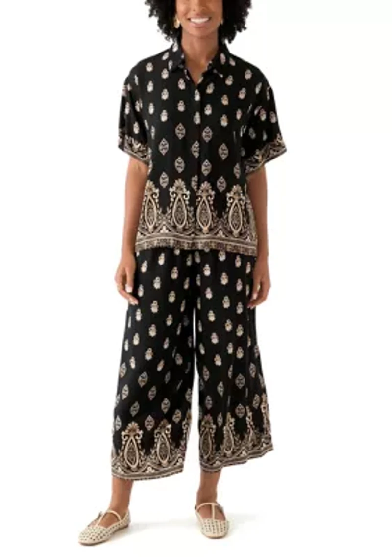 Women's Printed Pull On Pants