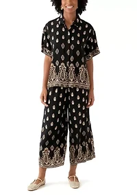 Women's Printed Pull On Pants