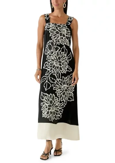 Women's Square Neck Floral Dress