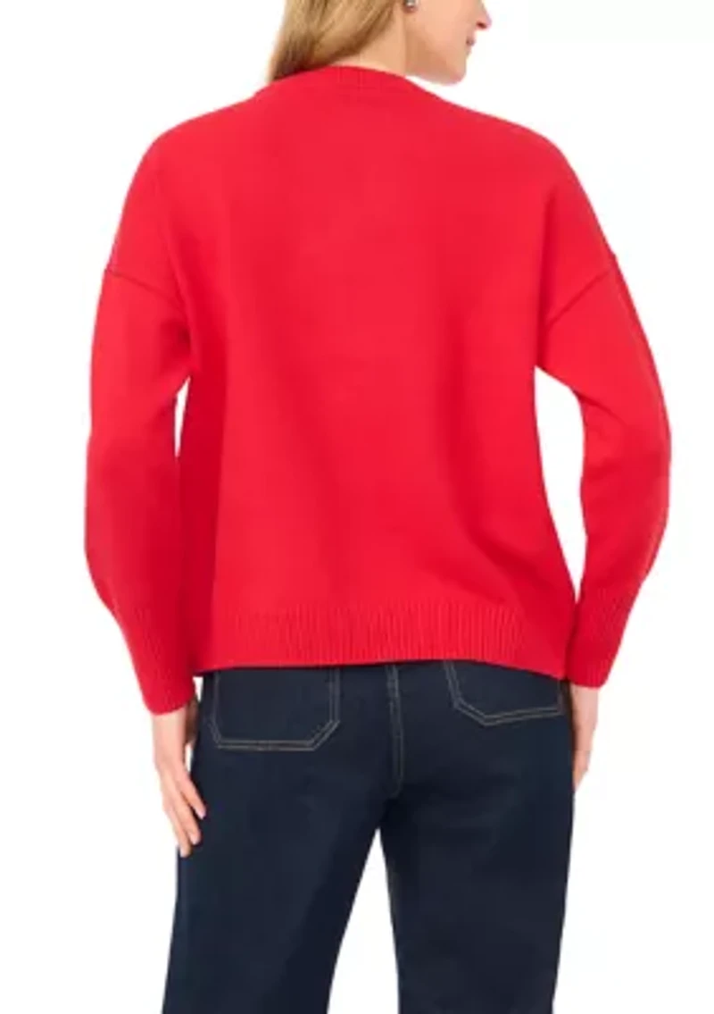 Women's Beach Light House Crew Neck Sweater