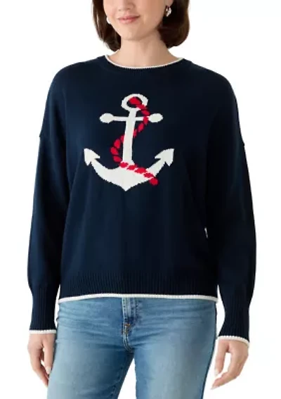 Women's Anchor Crew Neck Sweater